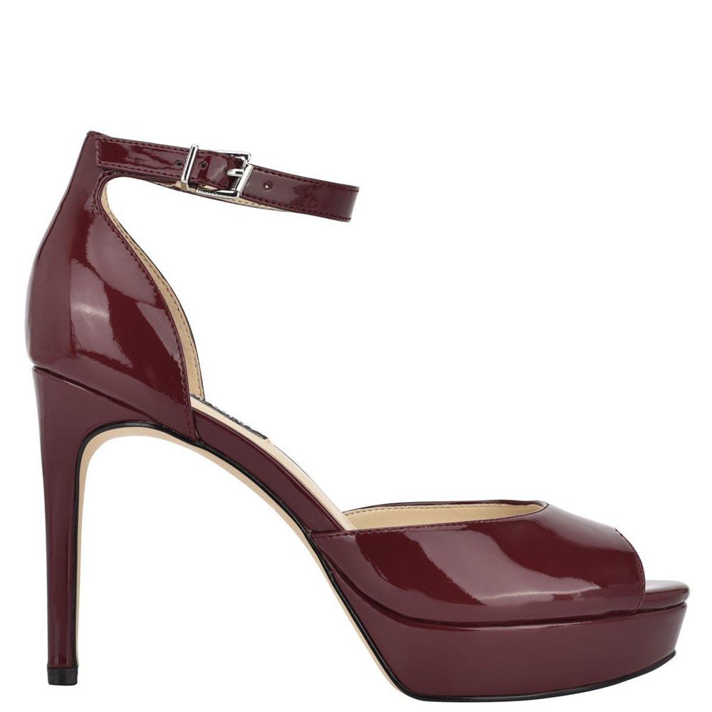 Nine West Elani Platform Sandals South Africa Nine West Red